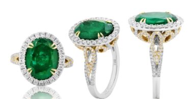 Engagement Rings with Emeralds and Diamonds