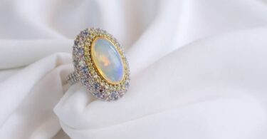 Engagement Rings with Opals and Diamonds