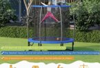 Giantex Trampoline With Basketball Hoop 10
