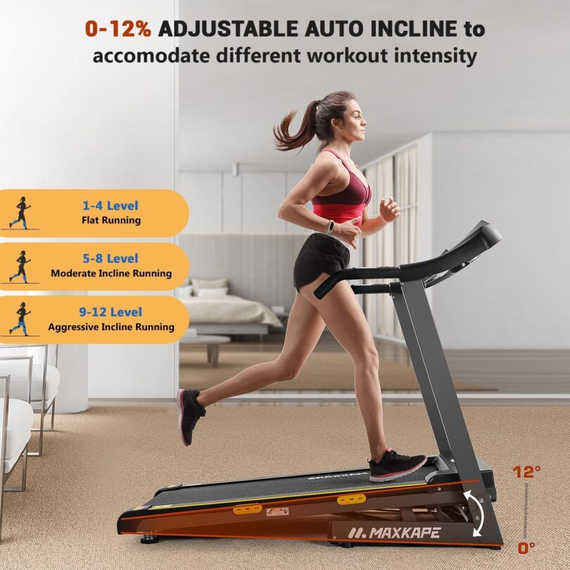 Treadmill With 12 Level Incline 1