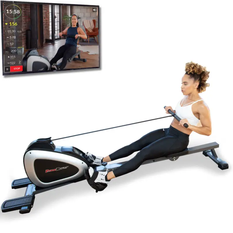 Fitness Reality Magnetic Rower With Bluetooth Connectivity And Chest Belt 1