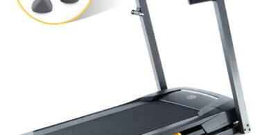 Gold'S Gym Treadmill With Dumbbells 3