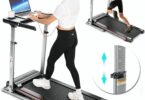 Funmily Treadmill With Adjustable Large Desk 18
