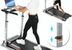 Funmily Treadmill With Adjustable Large Desk 6