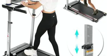Funmily Treadmill With Adjustable Large Desk 2