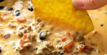 Queso Dip Made With Velveeta 3