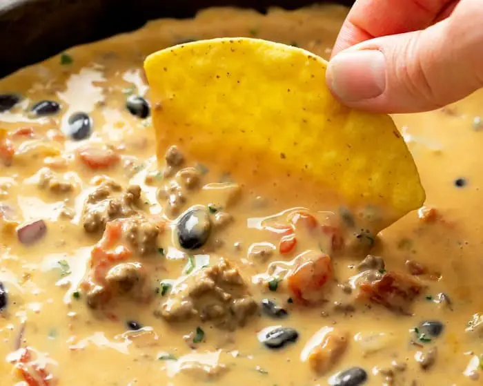 Queso Dip Made With Velveeta 1