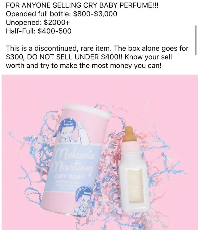 Why Did Cry Baby Perfume Get Discontinued