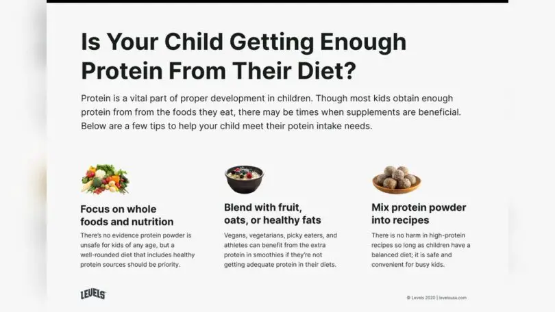 Can a Toddler Have Protein Powder