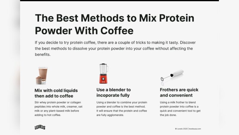 Can I Put Vanilla Protein Powder in My Coffee